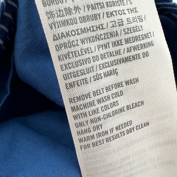 Blue Strapless Striped Hollister Dress - Picture 2 of 5